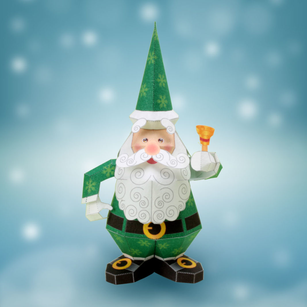 ｢クリスマスのノベルティーグッズ｣サンタクロースのペーパークラフト。楽しいペーパークラフトを作りましょう。 ペーパークラフト ブログ from ぴのアート